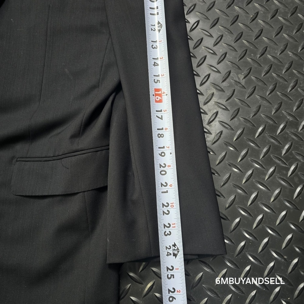 Ermenegildo Zegna Su Misura High Performance Black Wool Blazer Jacket 54R US 44R - Picture 16 of 16
